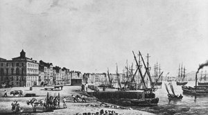 Les quais de Bordeaux en 1833