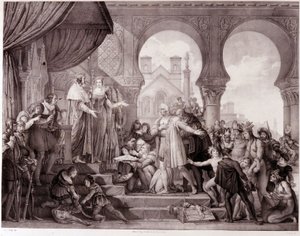 Le retour de Christophe Colomb en Espagne devant le roi Ferdinand II d