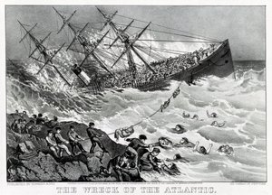 Le naufrage du RMS Atlantic, paquebot transatlantique de la White Star Line, sur la côte de la Nouvelle-Écosse