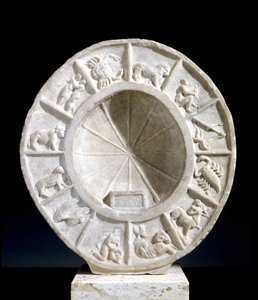 Les signes du zodiaque représentés sur un méridien solaire du XVe siècle. - Unknown artist