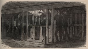 Tours de théâtre - déglutition - gravure de 1875 - Unknown artist