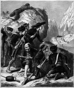 Troisième guerre carliste (1872-1876) : une embuscade carliste en Navarre