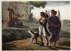 Départ de Tobie accompagné par l