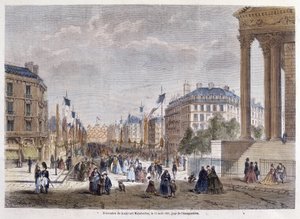 Transformations de Paris sous le Second Empire, Paris Haussmannien. Inauguration du Boulevard Malesherbes (travaux Haussmann)