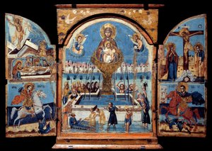 Triptyque de la Vierge, source de vie (détail) - Unknown artist