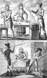 Utilisation de nouveaux poids et mesures en 1795 - Unknown artist