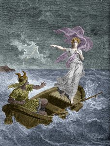 Vercingétorix et la druidesse. Dans « Histoire de la magie du Monde surnaturel et de la Fatalité à travers les temps et les peuples », Furne Jouvet et Cie éditeurs (1880) - Unknown artist