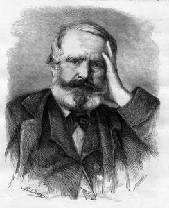 Victor Hugo (1802-1885), écrivain français, en 1866.