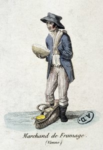 Marchand de fromage de Vienne - gravure