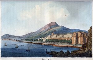 Vue de Palerme au XIXe siècle (gravure de 
