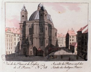 Vue de la place de l