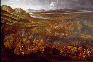 Vue de la bataille de Vienne le 12/09/1683 sur la colline de Kahlenberg - Unknown artist