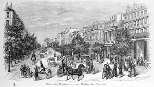 Vue du Théâtre de la Variété sur le Boulevard Montmartre - Unknown artist