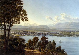 Vue de la ville de Genève en Suisse