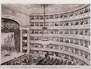 Vue de la première représentation de l
