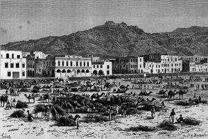 Vue de la marche d
