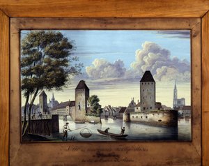 Vue des anciennes fortifications de Strasbourg du côté de l