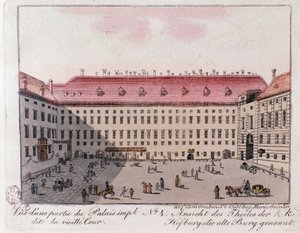 Vue de la partie du Palais Impérial nommée la Vieille Cour à Vienne. Autriche. Gravure de 1815 Collection privée - Unknown artist