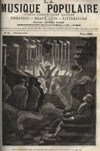 Vision de Wolfgang Amadeus Mozart (1756-1791) dans la chapelle (grand orgue) de l