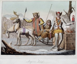 Sorcier Yakut, Sibérie. Dans Le costume ancien et moderne - Unknown artist