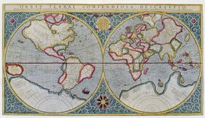 Carte du monde de Mercator (1587) - d