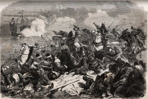 Yori Omo et une armée de samouraïs repoussent l
