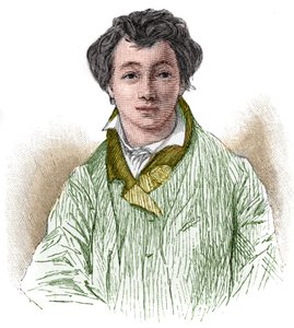 Portrait de Christian Johann Heinrich Heine (1797-1856), poète et journaliste allemand.