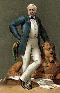 Portrait de Ferdinand de Lesseps (1805-1894), diplomate et administrateur français, en 1885.