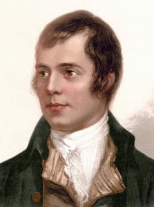 Portrait de Robert Burns. Poète écossais (1759 à 1796).
