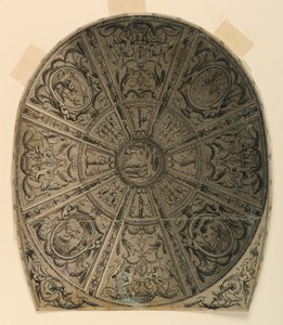 Dessin, conception du plafond : Décoration de théâtre, vers 1790 - Unknown artistUnknown artist