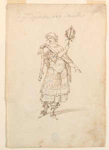 Dessin, création de costumes : Valor et Musique pour un ballet, vers 1720 - Unknown artistUnknown artist