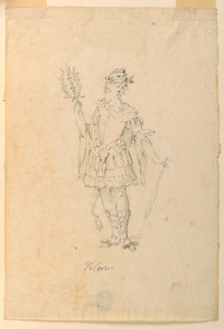 Dessin, création de costumes : Vaillance pour un ballet, vers 1720 - Unknown artistUnknown artist