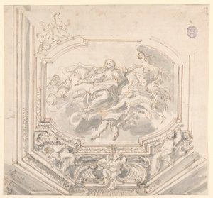 Dessin, projet de plafond, XVIIIe siècle - Unknown artistUnknown artist
