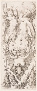 Estampe, ornements ou grotesques (ornement grotesque), vers 1653 - Unknown artistUnknown artist