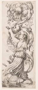 Estampe, ornements ou grotesques (ornement grotesque), vers 1653 - Unknown artistUnknown artist