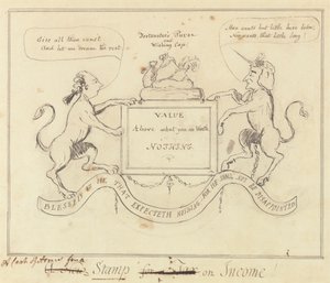 Un blason pour un timbre sur le revenu - Unknown artist