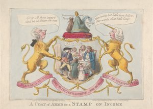 Un Blason pour un Timbre sur le Revenu