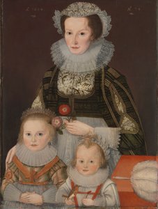 Une dame et ses deux enfants