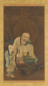 Un Luohan et un assistant