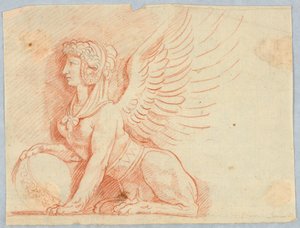 Une Sphinx avec Globe - Unknown artist