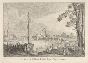 Vue du pont de Fulham depuis Putney