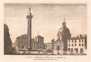 Vue de la colonne de Trajan à Rome, etc.