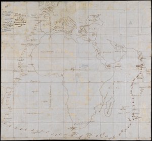 Carte retraçant le voyage du navire, Edwin Fox de Portsmouth