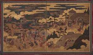 Une fête au sanctuaire Sumiyoshi