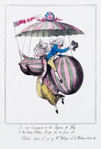 Un nouveau moyen de transport dans les régions de la folie, ou la robe-balloon des dames pour l