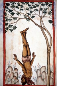 Un fakir de page du manuscrit (ms.8300) "Histoire du Mogol" par Stefano Nivibus Cardeira. 18ème siècle. Biblioteca Marciana, Venise - Unknown artist