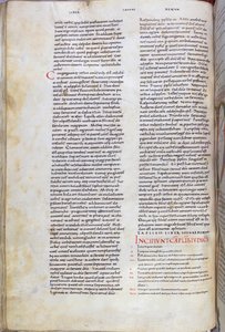 Une page de la Bible du 11e siècle