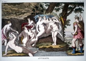 Actéon transformé en cerf - dans Dizionario mitologico - Unknown artist