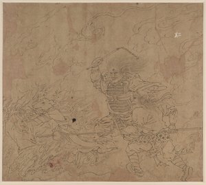 Album de thèmes taoïstes et bouddhistes : Recherche de la montagne : Feuille 42 - Unknown artist