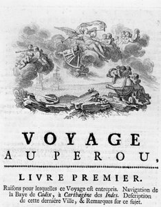 Allégorie du Voyage au Pérou. Illustration dans Voyage historique de l